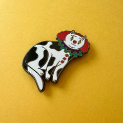 Pennywise the Clown Cat Enamel Pin