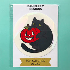 Cat and Pumpkin Rainbow Maker Decal