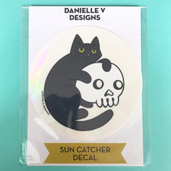 Cat and Skull Rainbow Maker Decal