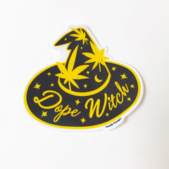 Dope Witch Hat Vinyl Sticker