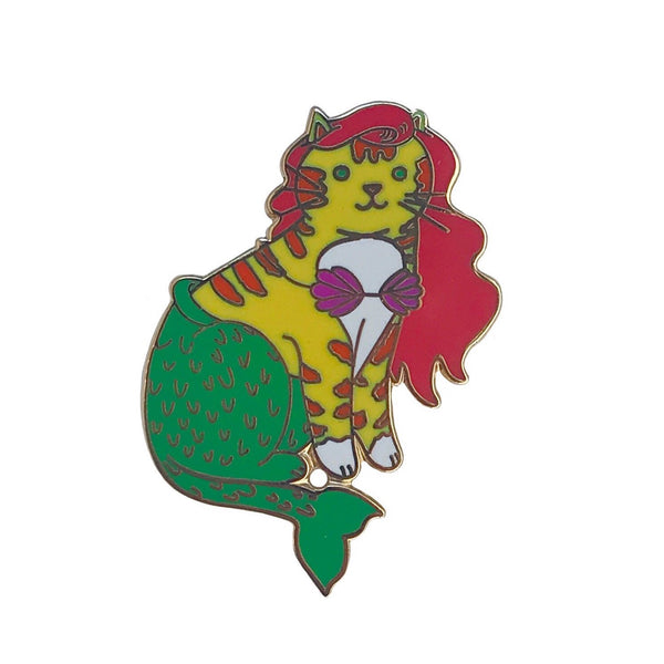 Mermaid Cat hard enamel pin SALE