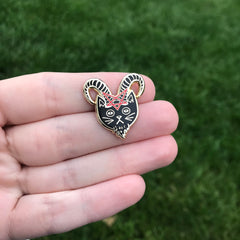 Devil Cat Enamel Pin