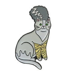 Bride Of Frankenstein Cat Enamel Pin