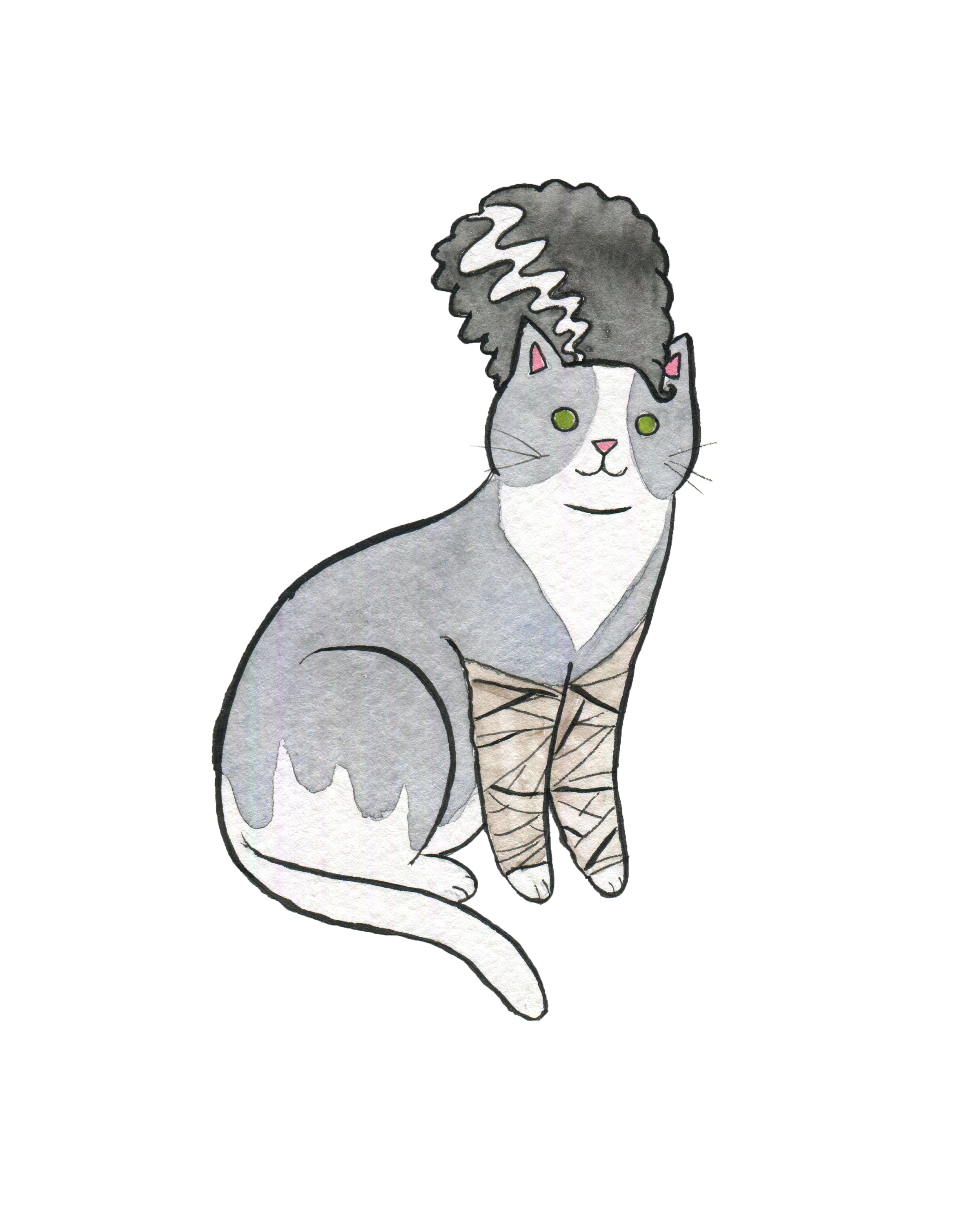 Bride of Frankenstein Cat