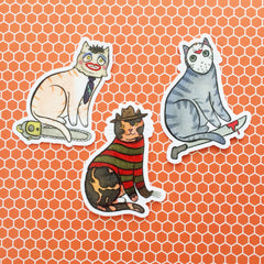 Killer Kitties Stickers 3 Pack