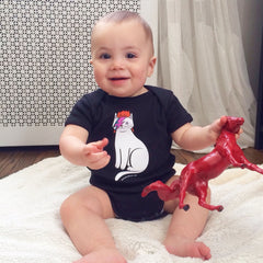 Bowie Cat Baby One Piece - Bowie Cat One piece  - Bowie Baby