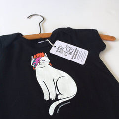 Bowie Cat Baby One Piece - Bowie Cat One piece  - Bowie Baby