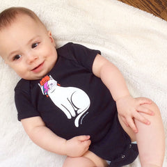 Bowie Cat Baby One Piece - Bowie Cat One piece  - Bowie Baby