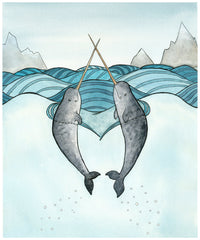 Love Narwhals Card
