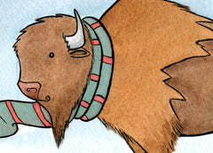 Buffalo in Scarf