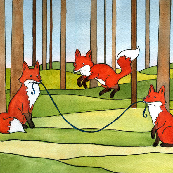 Foxes Jumping Rope