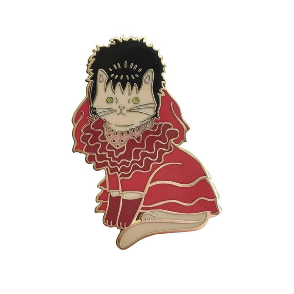 Lydia Cat Enamel Pin Gold