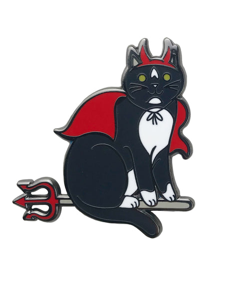 Halloween Cats 2021:  Devil Cat Enamel Pin