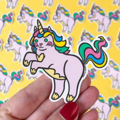 Unicorn Cat Vinyl Sticker