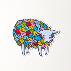 Yarn Sheep Vinyl Sticker