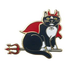 Halloween Cats 2021:  Devil Cat Enamel Pin