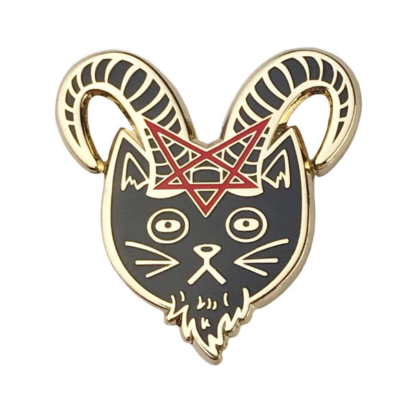 Devil Cat Enamel Pin