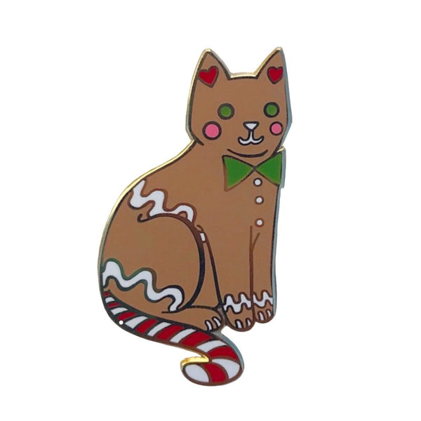Gingerbread Cat Enamel Pin