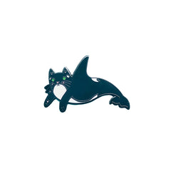 Orca Cat Enamel Pin