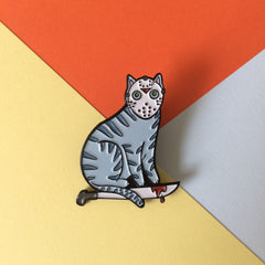 Camp Killer Cat Soft Enamel Pin