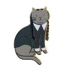 Goth Cat Hard Enamel Pin