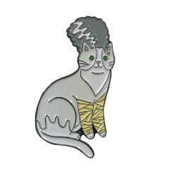 Bride Of Frankenstein Cat Enamel Pin
