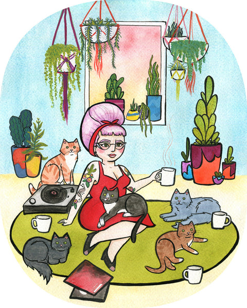 Cats and Coffee Babe