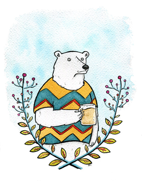 Polar Bear and Frosty Beer