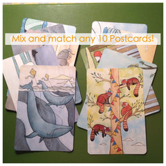 Postcard set - Mix and match any 10 Postcards  4x6