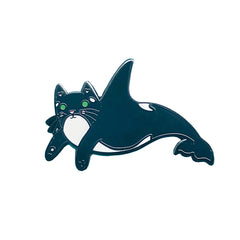 Orca Cat Enamel Pin